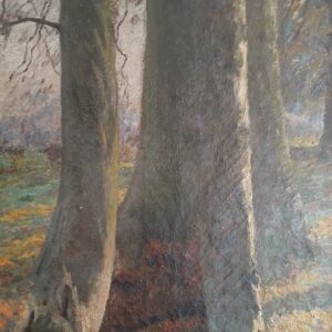 Georges de Sloovere (1873-1970), "Strumyk w lesie", olej na płótnie, 120x80 - wkrótce dostępny w sprzedaży