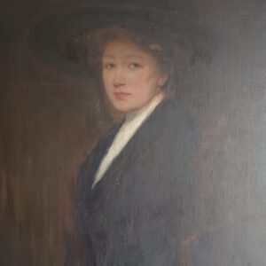 Portret damy, obraz olejny na płótnie, sygnatura l./d. - wkrótce dostępny w sprzedaży