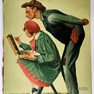 Norman Rockwell, [attr.], obraz olejny na płótnie, 80x60 cm, sygnatura p/d Norman Rockwell; wkrótce dostępny w sprzedaży
