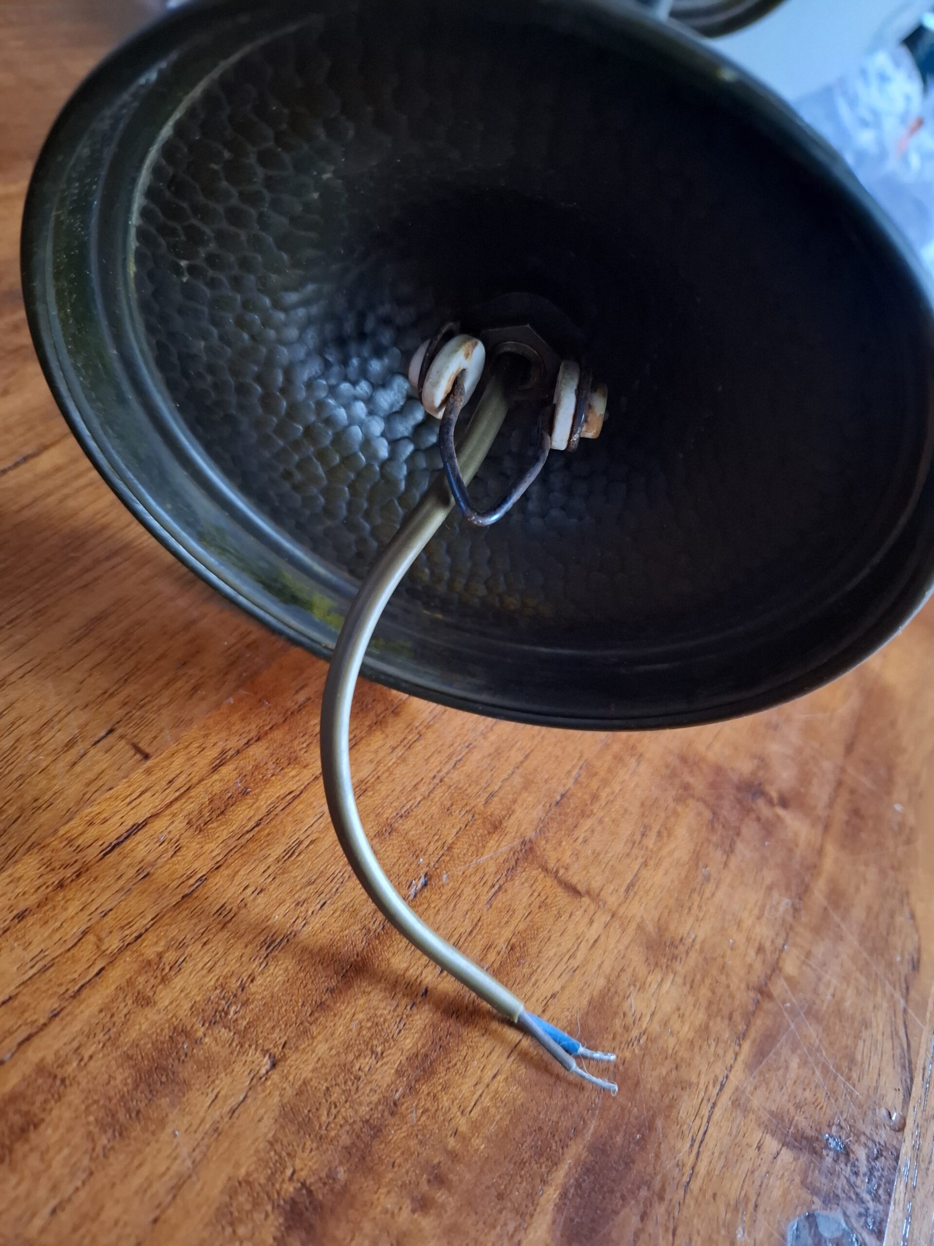 Lampa antyk, zwis, ręcznie malowana kula z rajskimi ptakami - wkrótce dostępny w sprzedaży - obrazek 9