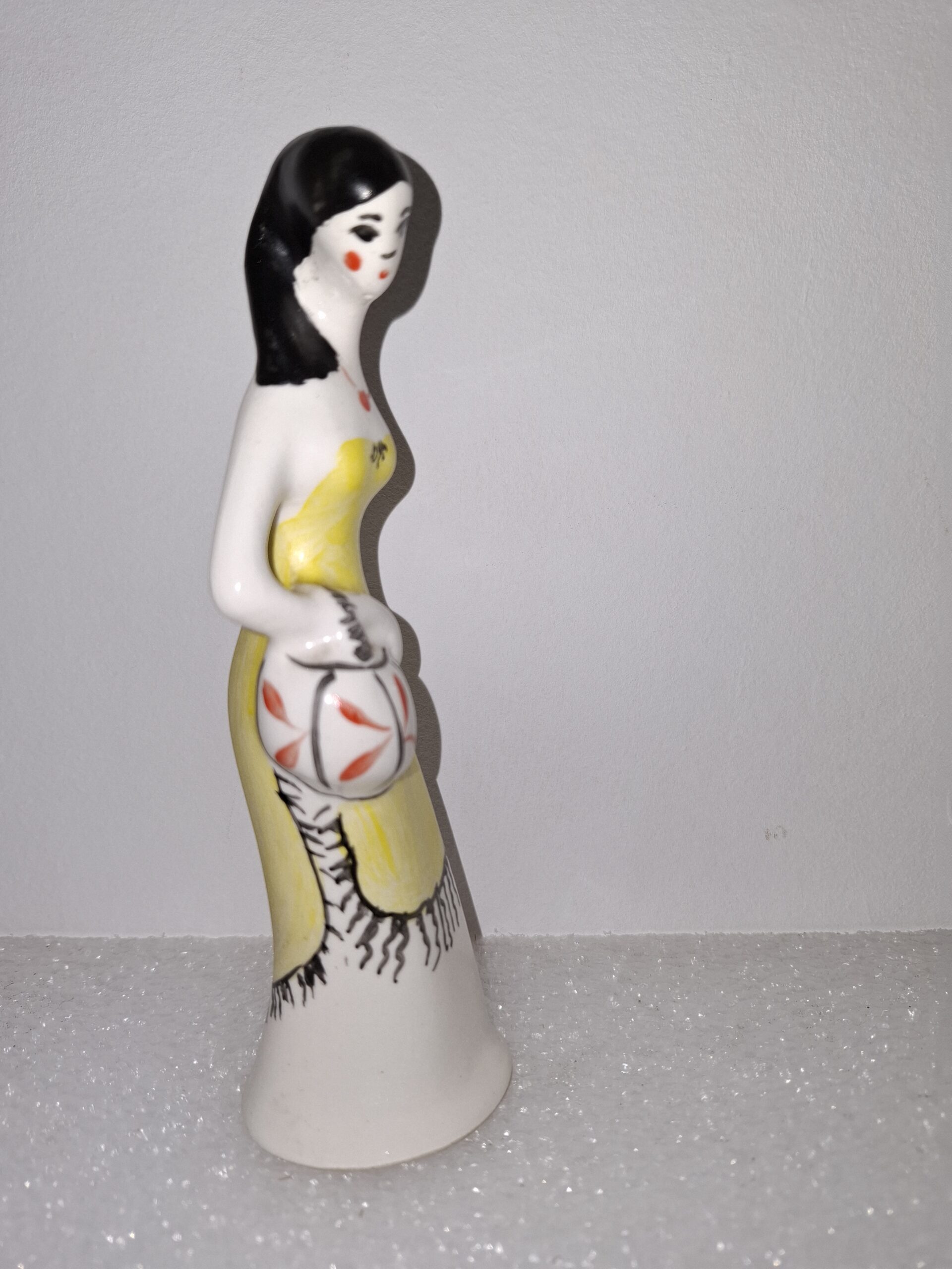 Figurka Damy z koszyczkiem, "Grzybiarki" - Ćmielów, Wawel, Krzysztof ?, lata 50-te, 60-te - obrazek 7