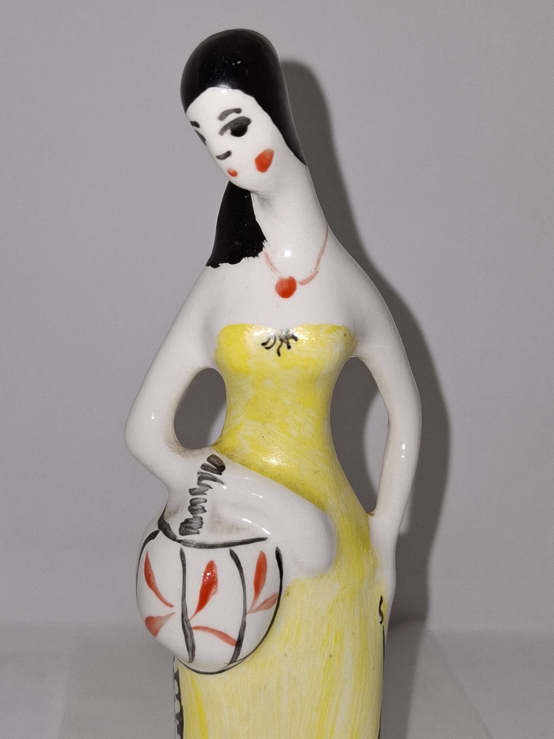 Figurka Damy z koszyczkiem, "Grzybiarki" - Ćmielów, Wawel, Krzysztof ?, lata 50-te, 60-te - obrazek 8