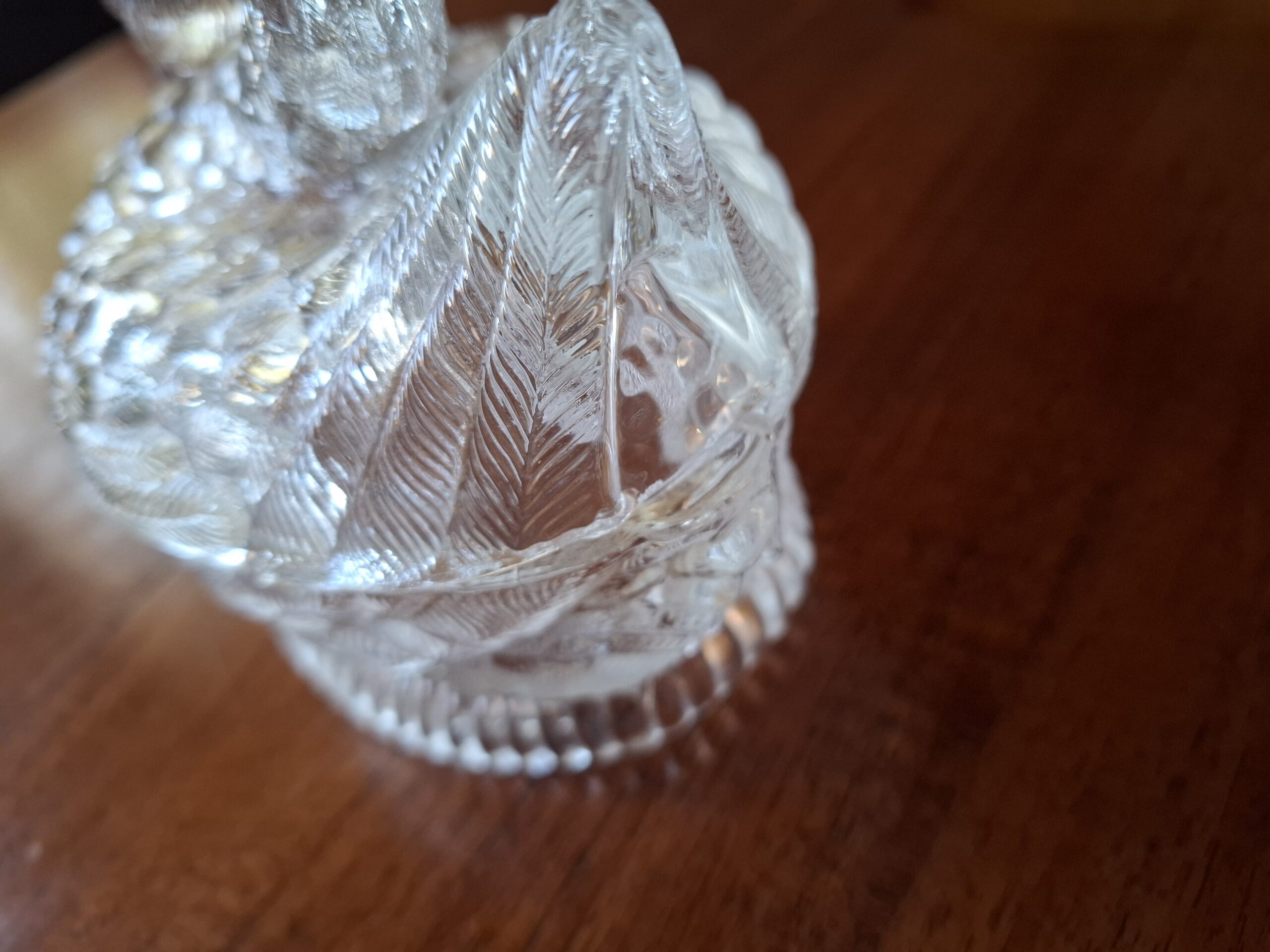 Kryształowy łabędź bomboniera, cukiernia Portieux Vallerysthal, Francja XX w. - wkrótce dostępny w sprzedaży - obrazek 12