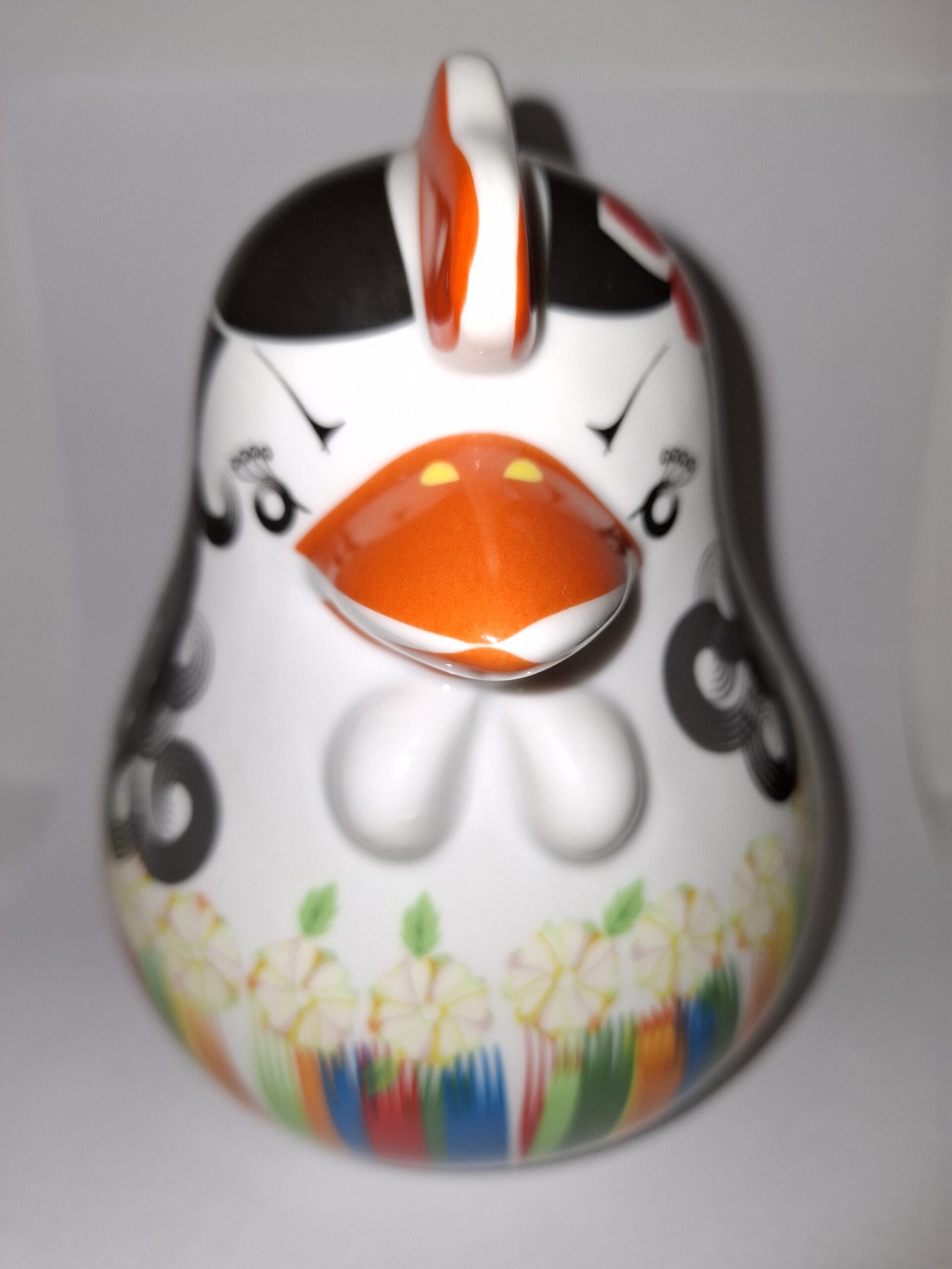 Ceramiczna kurka-skarbonka, piggy bank, lata 60-te XX w. - wkrótce dostępny w sprzedaży - obrazek 9