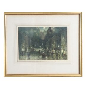 William Manners [1860-1930], "Święta w Kendal", 19,5 cm x 27 cm, akwarela, sygnowana l./d. - wkrótce dostępny w sprzedaży