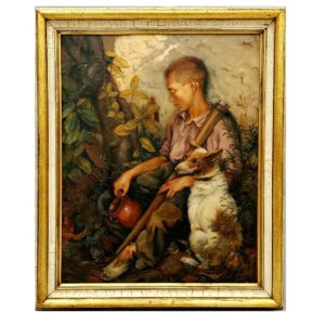 Francisco Paco Ribera [1907-1996],"Zagal" [hiszp. Wieśniak]", obraz olejny, wym. 108x91cm [rama], 90x72cm [płótno], sygn. l./d. Wkrótce dostępny w sprzedaży