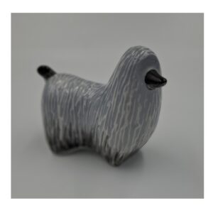 Ćmielów, figurka Chart afgański, oryginalna, new look, proj. K. Czuba.