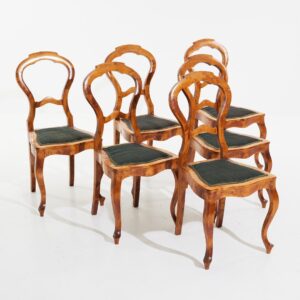Krzesła brzozowe, XIX w. styl rokoko, 6 sztuk - wkrótce dostępny w sprzedaży